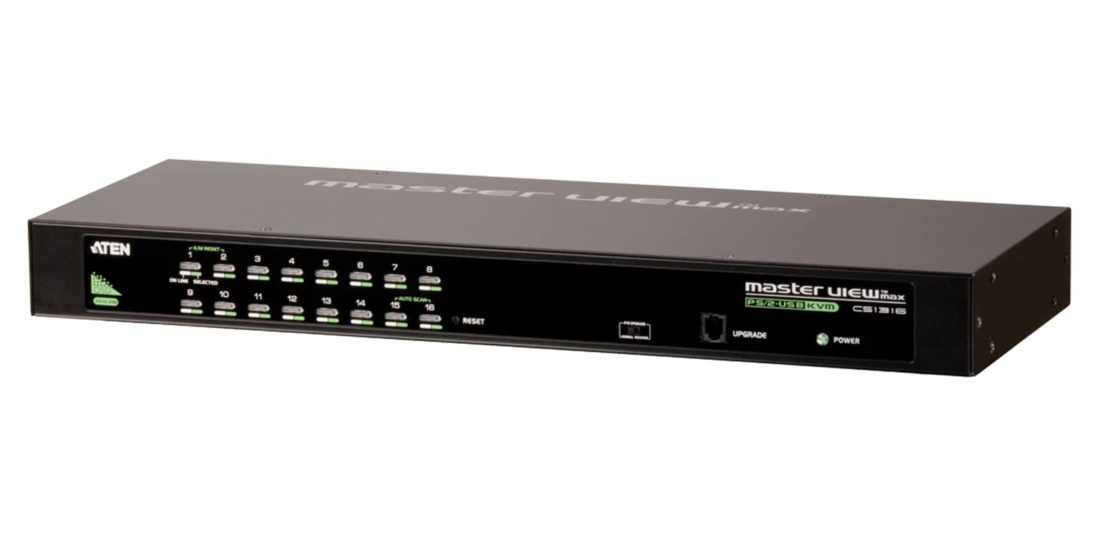 ATEN CS1316-AT-G commutateur écran, clavier et souris Grille de montage Noir