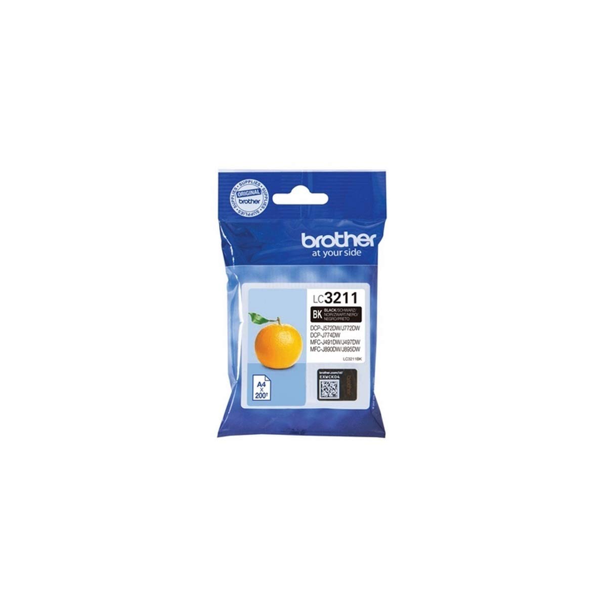 BROTHER LC3211Y Yellow ink cartridge with a capacity of 200 pages