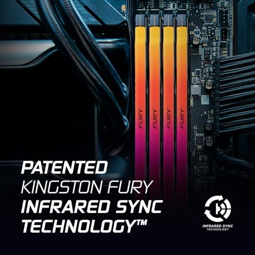 KINGSTON 16Go 7600MT/s DDR5 CL38 DIMM FURY Renegade RGB XMP