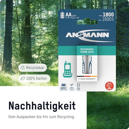 ANSMANN Batteries 5030802 HR6 / AA blister de 2