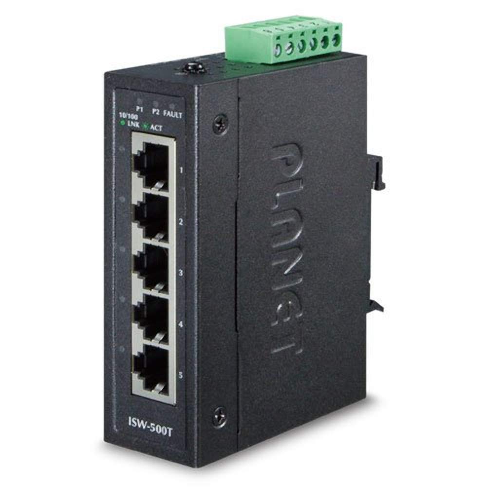 PLANET ISW-500T commutateur réseau Non-géré Fast Ethernet (10/100) Bleu