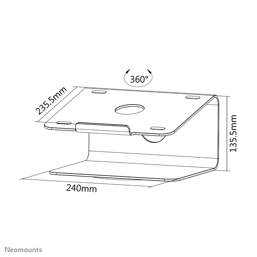 NEOMOUNTS NSLS050 Support pour ordinateur portable 10-17p - rotatif - universel