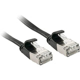 LINDY Cat.6A U/FTP Flat Patch Cable black 1m