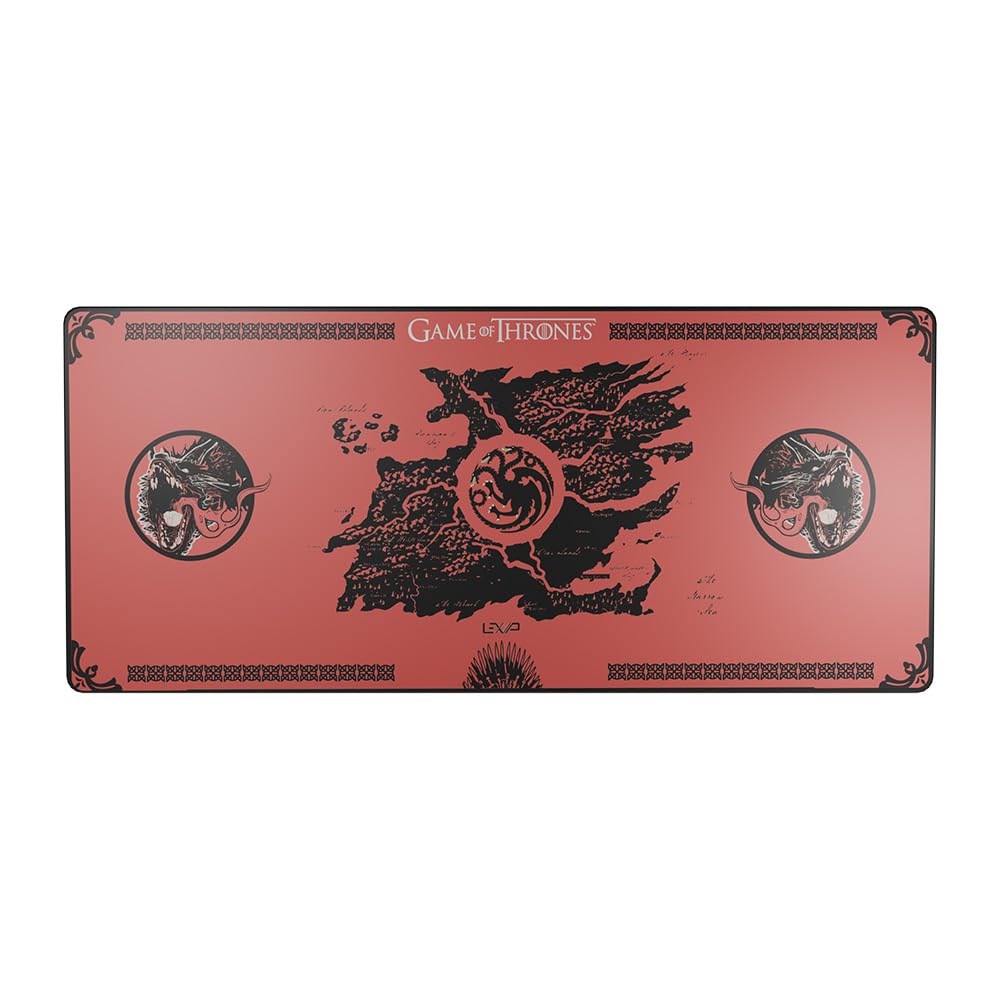 LEXIP X GAME OF THRONES RED Lights XXL Mousepad