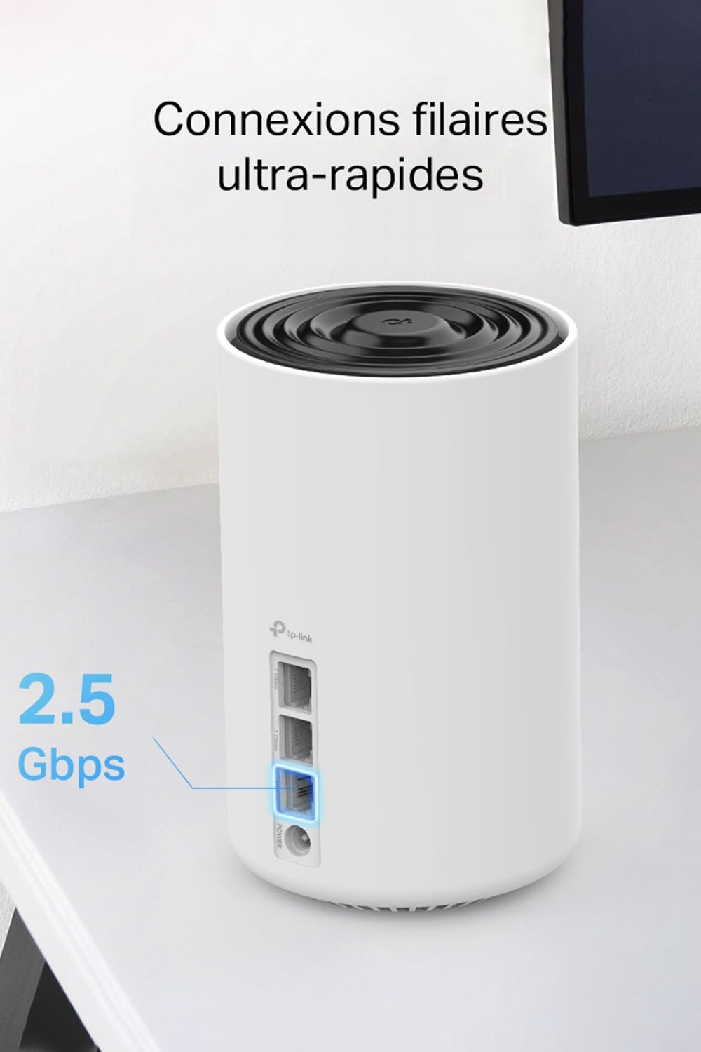 TP-LINK AXE5400 Whole Home Mesh Wi-Fi 6E System Tri-Band 574Mbps at 2.4GHz + 2402Mbps at 5GHz + 2402Mbps at 6GHz