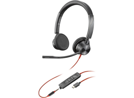 POLY Blackwire BW3325 casque USB-C/A + Jack - 2 écouteurs