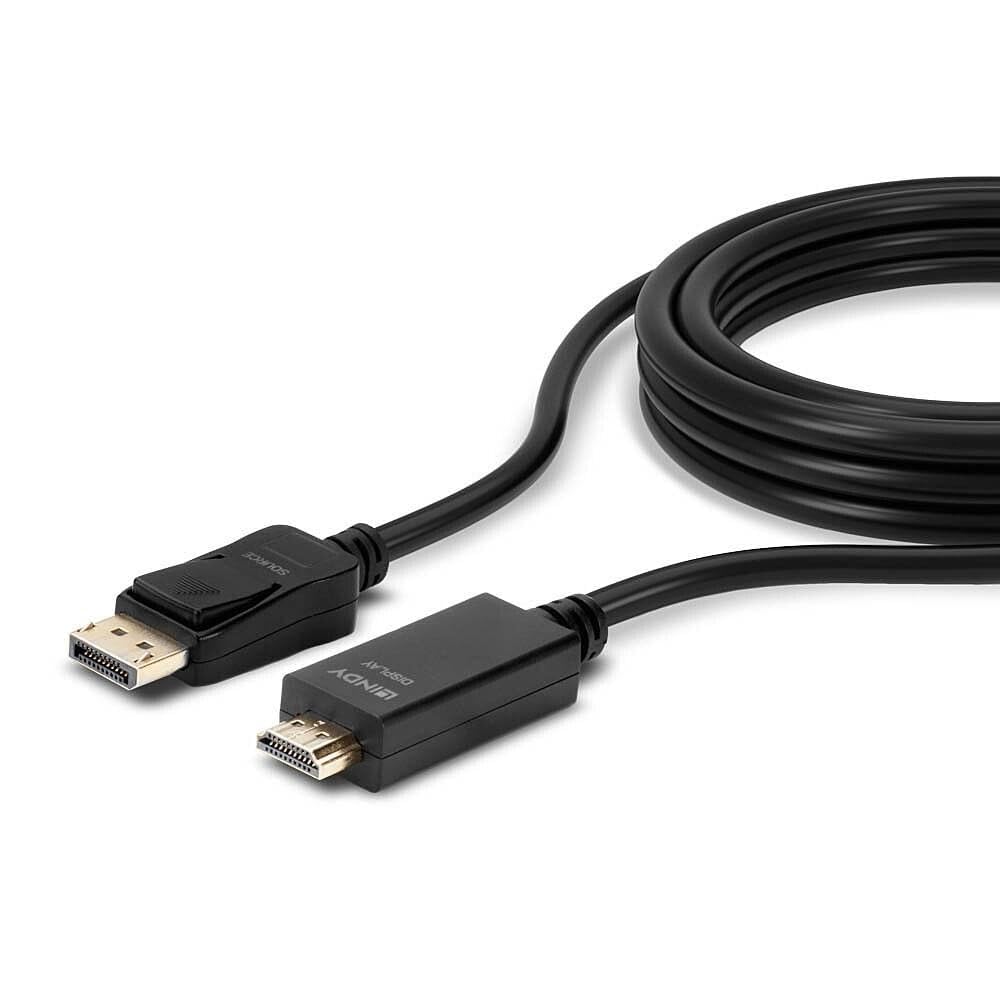 LINDY Câble DisplayPort vers HDMI 4K30 DP:passif 1m