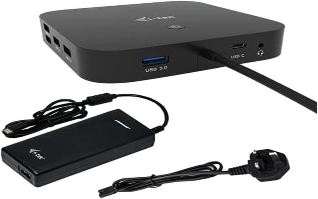 I-TEC USB-C Travel Easy Dock HDMI4K USB-C USB3.0 USB2.0 SD+microSD Card reader Power Delivery 60W 20cm USB-C Cable Sans Alimentation