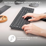 CHERRY Clavier KW9100 SLIM sans fil, EU