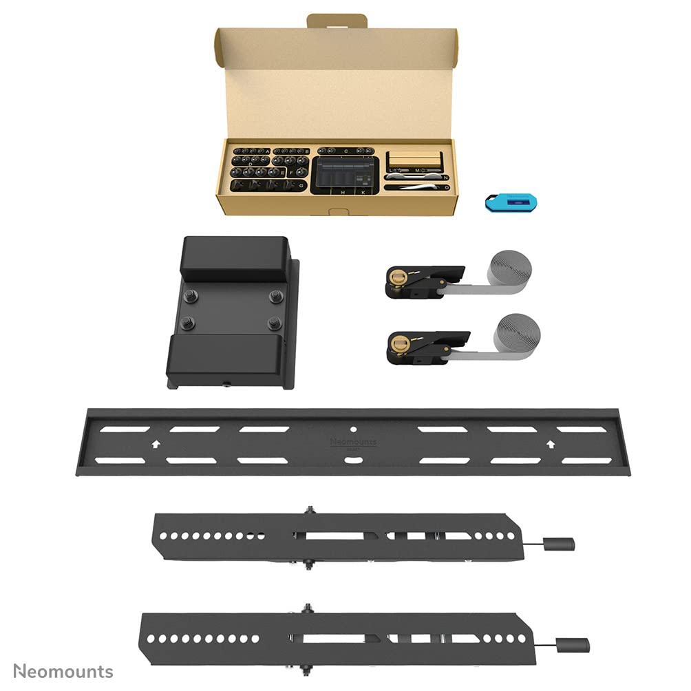 NEOMOUNTS WL35S-910BL16 Support de pilier pour écran 40-75p - inclinable - verrouillable - diam. 25-100 cm - portrait