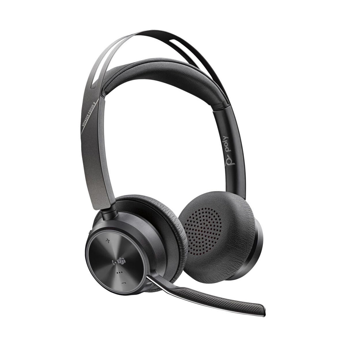 HP Poly Voyager Focus 2 Microsoft Teams Certified USB-C Bluetooth Headset +USB-C/A Adapter + Charging Stand No localization