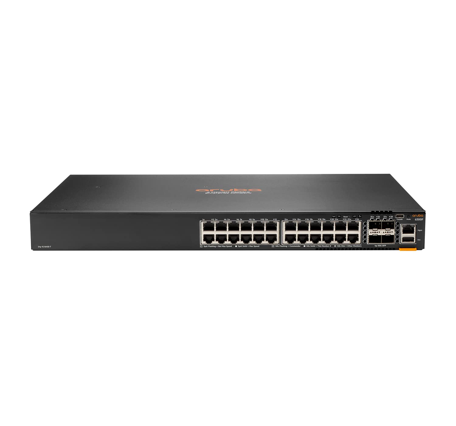 HPE Aruba 6300F Switch 24-port 1GbE and 4-port SFP56 EU EN