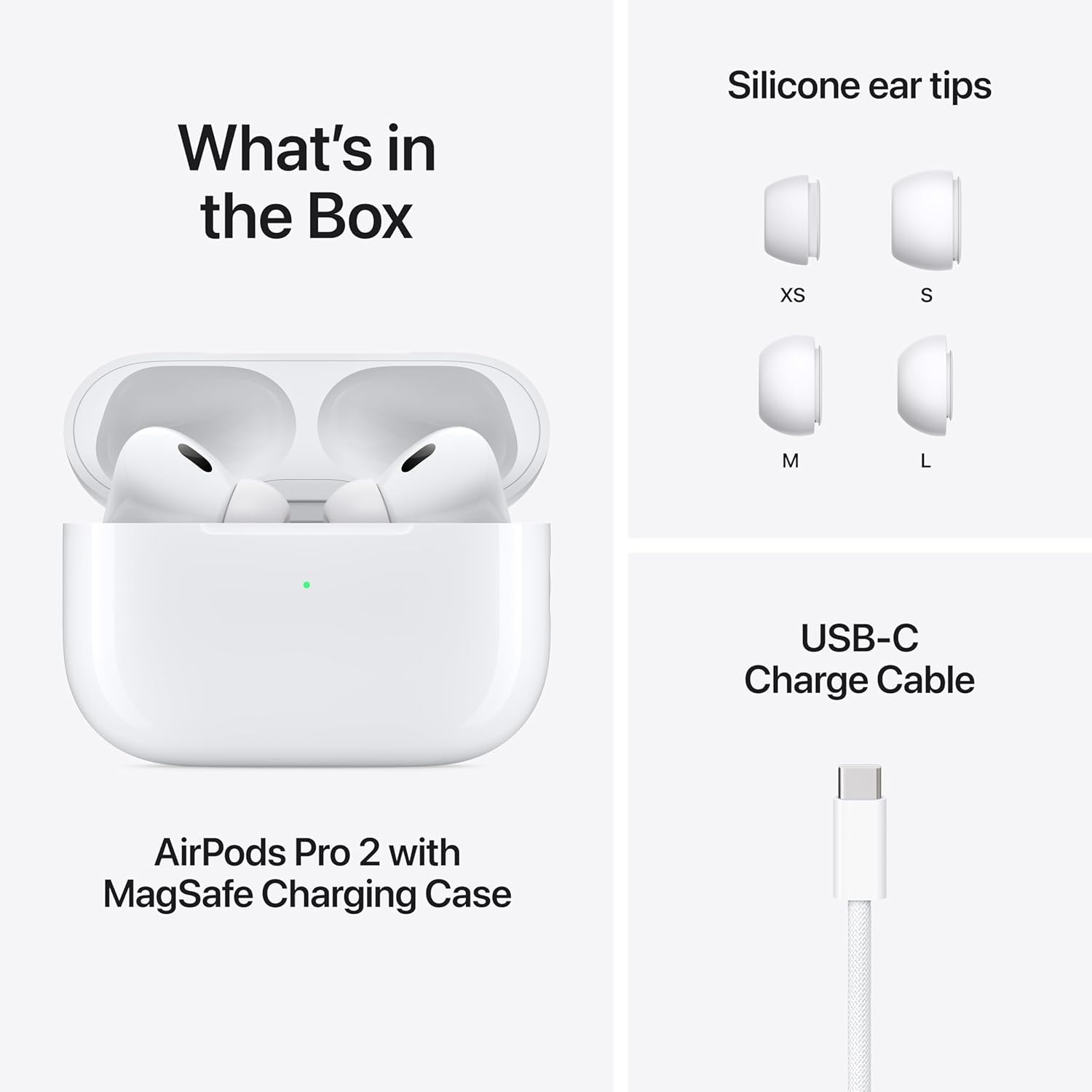 Écouteurs Sans Fil Apple AirPods Pro 2 (Bluetooth - Boitier de Charge MagSafe) Blanc