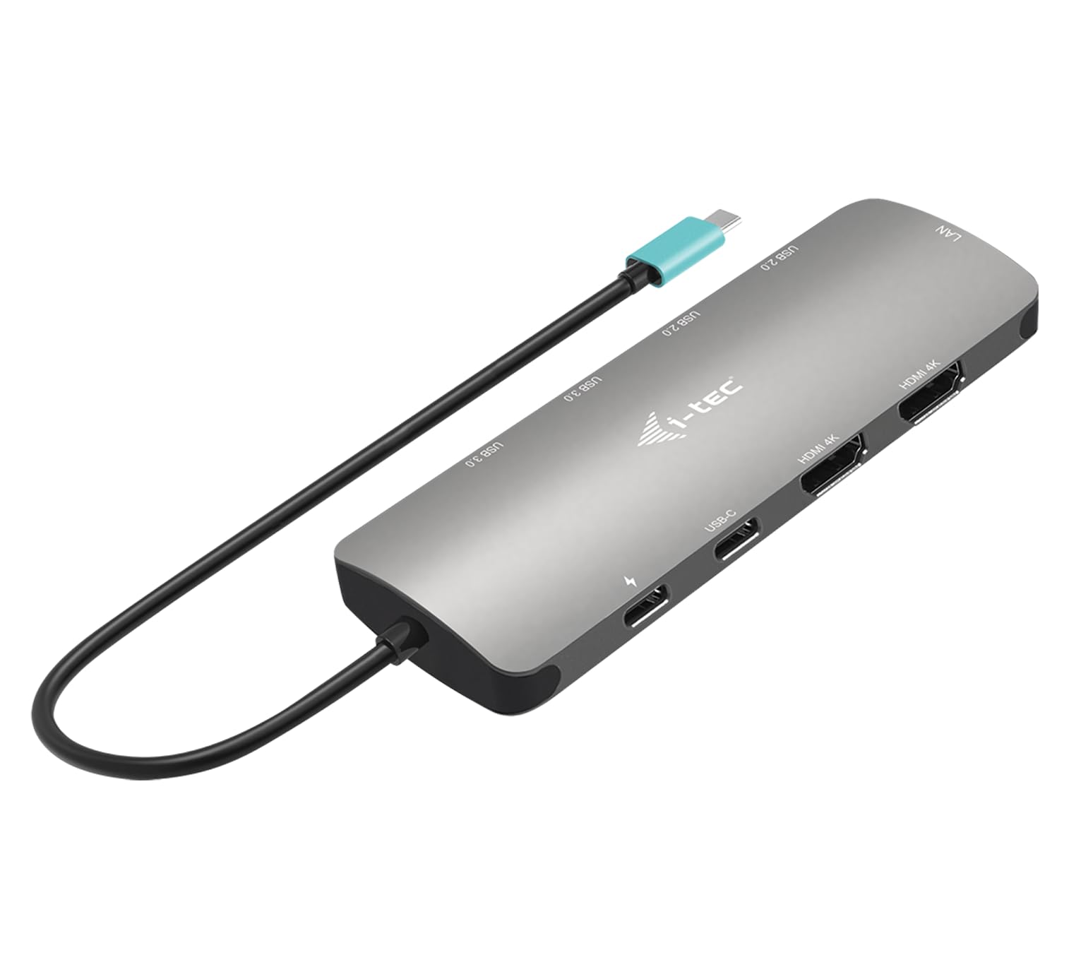 I-TEC USB-C Metal Nano Dock 2x HDMI 1x GLAN 2x USB 3.2 2x USB2.0 1x USB-C 3.2 Gen.1 Data 1x USB-C 100W PD Sans Alimentation