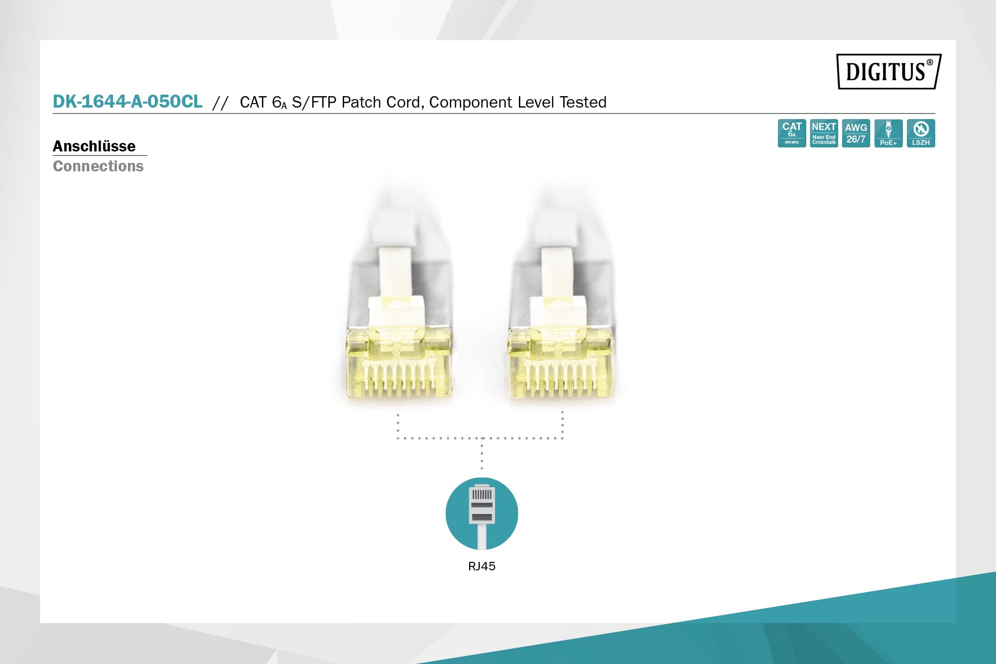 Digitus Câble de brassage CAT 6A S/FTP