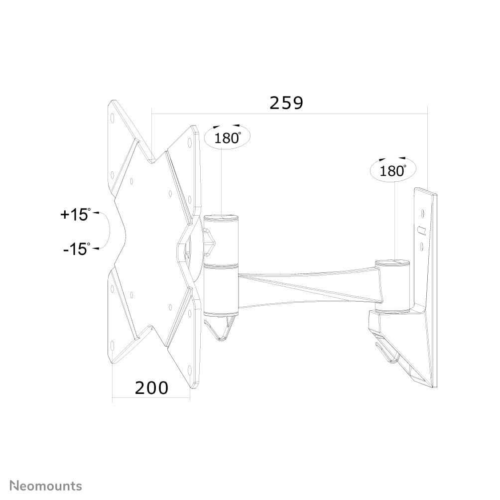 NEOMOUNTS FPMA-W825 Support décran mural 10-40p - orientable