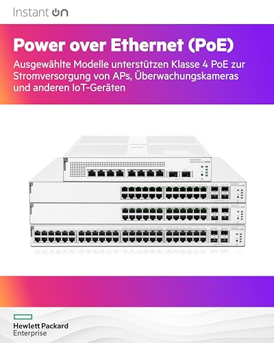 HPE Networking Instant On 1930 48G Class4 PoE 4SFP/SFP+ 370W Switch Commutateur C3 Géré 48 x 10/100/1000 PoE