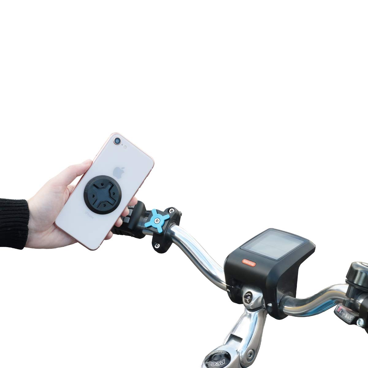 MOBILIS Support pour guidon de vélo U.FIX pour smartphone - Noir