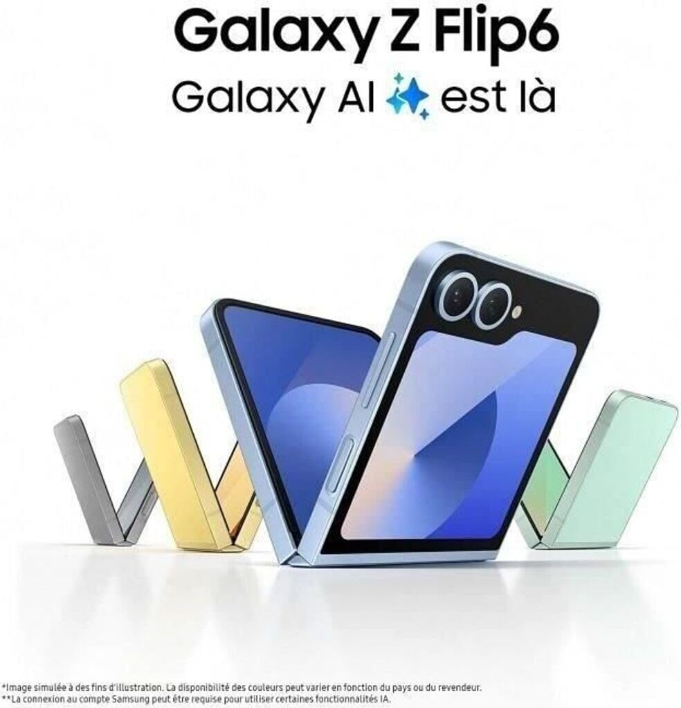 Samsung F741B Galaxy Z FLIP 6 5G (6.7'' - 512 Go, 12 Go RAM) Argent