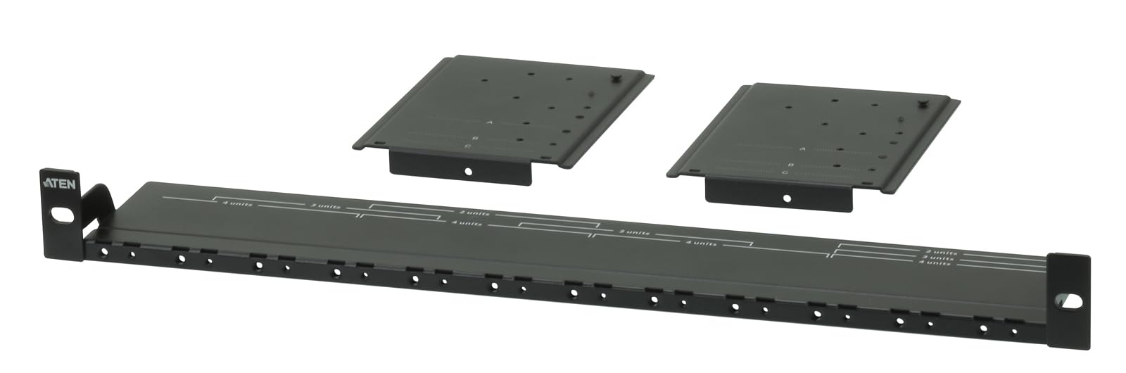 Kit de montage en rack de systeme d'extension vidéo - Plaque de montage - Noir - 1U - CS72D - CS72E - CS74D - CS74E - CE611 - KE8900ST - KE9900ST - CE920 - CE92