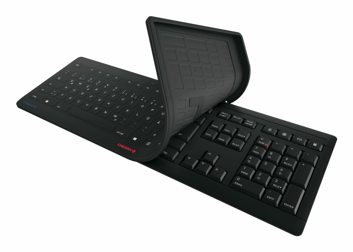 CHERRY Clavier Stream Protect AZERTY USB noir