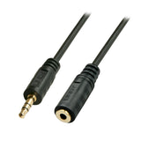 LINDY AudioExtension 3.5mm Stereo Jack Male to Female Gold Plated 2m