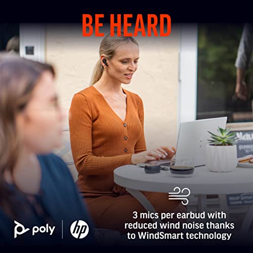 HP Poly Voyager Free 60+ UC M Carbon Black Earbuds +BT700 USB-C Adapter +Touchscreen Charge Case Casque Sans fil Ecouteurs Appels/Musique USB Type-C Bluetooth