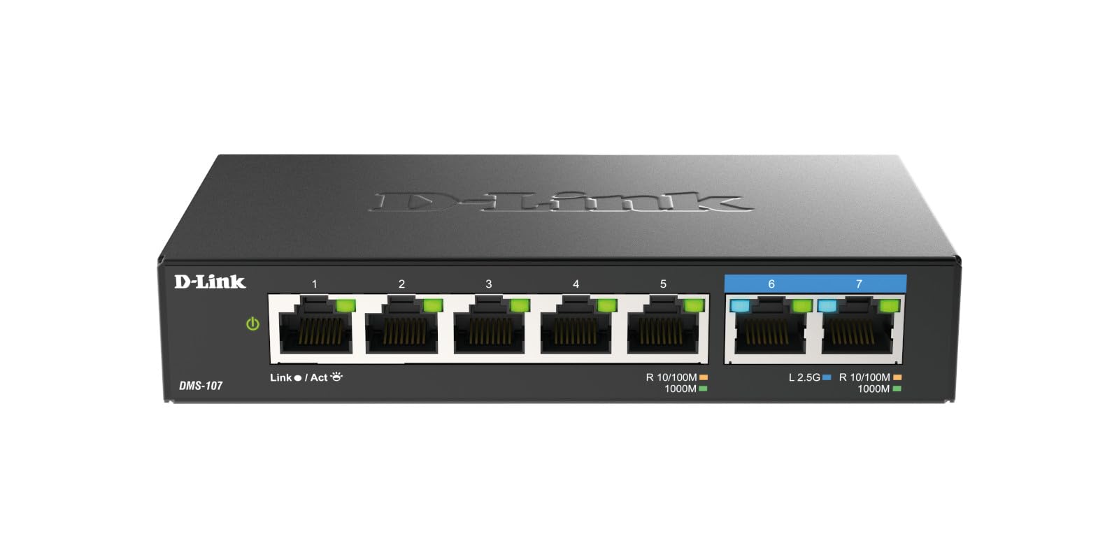 D-Link DMS-107 7-PORT MULTI-GIGABIT UNMANAGED SWITCH