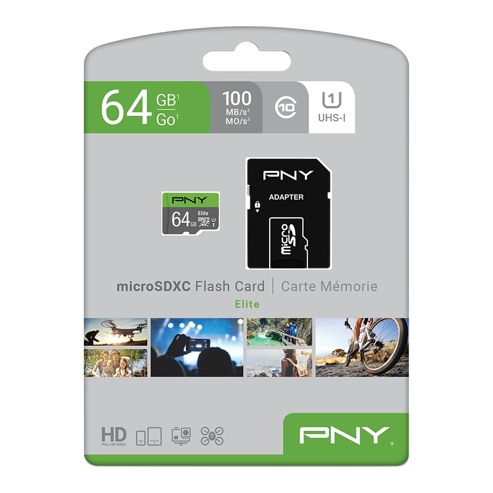 PNY Carte MicroSDXC Elite 64 Go