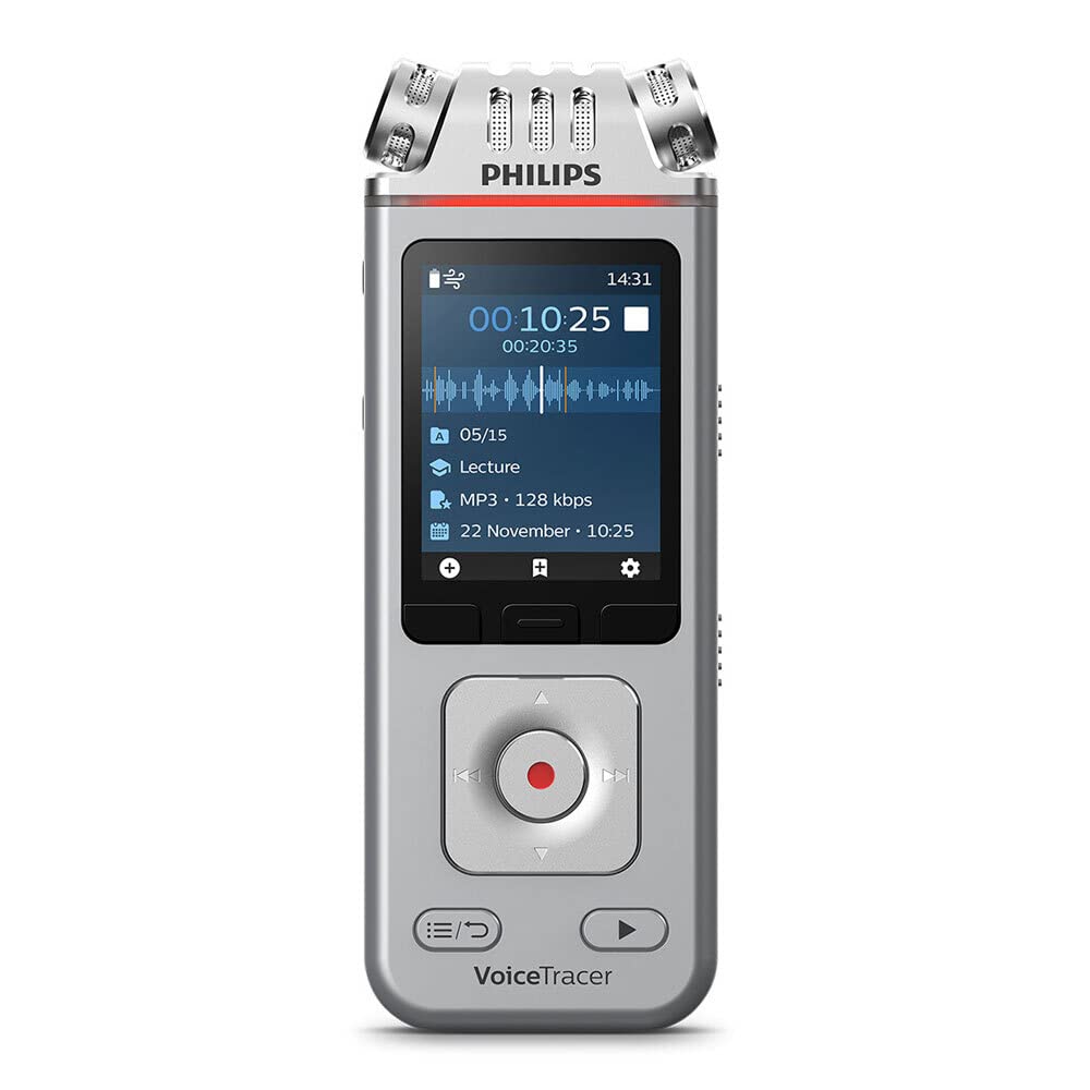 PHILIPS Dictaphone VoiceTracer DVT4115 : Enregistreur audio