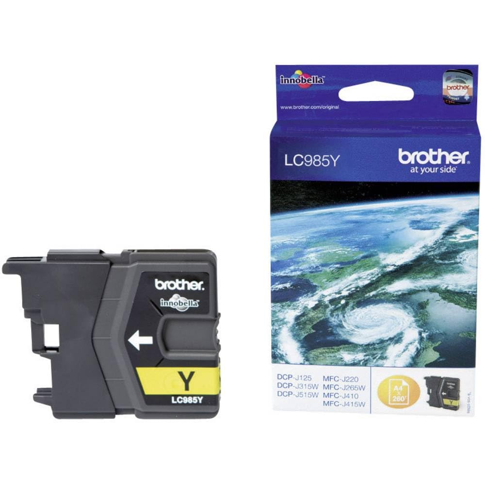 BROTHER LC-985 cartouche dencre jaune capacité standard 260 pages pack de 1