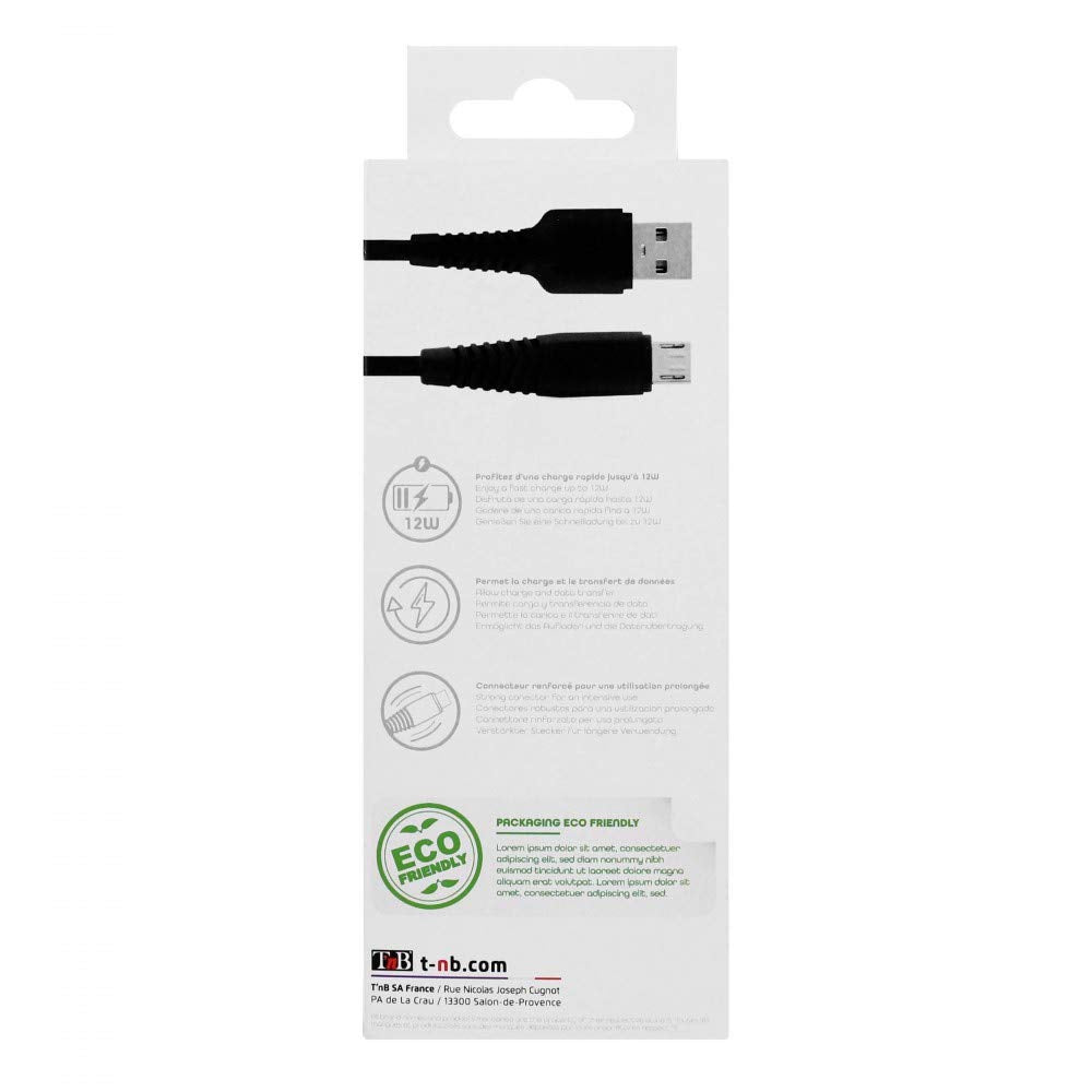 TNB USB/Micro USB Cable 1m Black