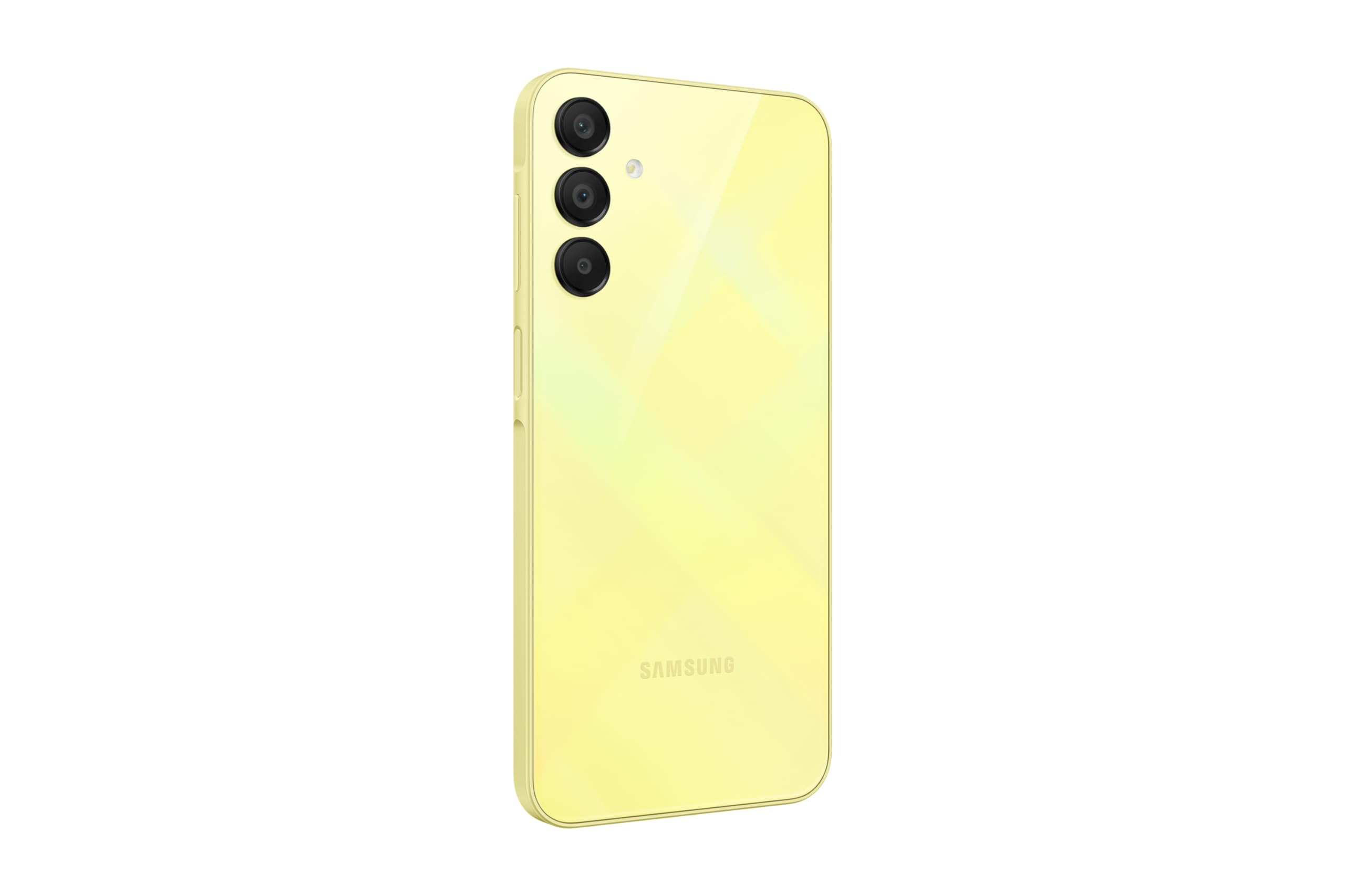 Samsung A155F/DSN Galaxy A15 (6.5'' - 128 Go, 4 Go RAM - Produit Etranger Garanti 2 ans) Jaune