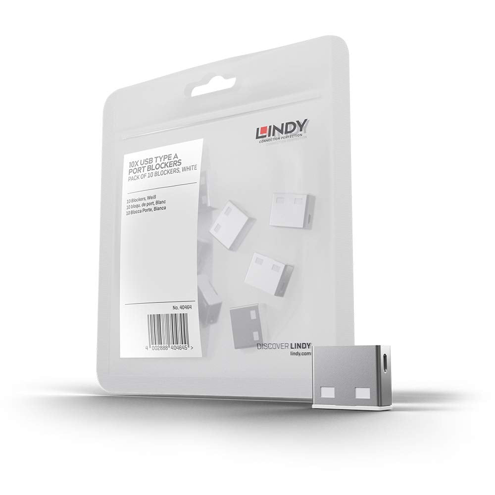 LINDY Bloqueurs de ports USB 10 pièces Blanc