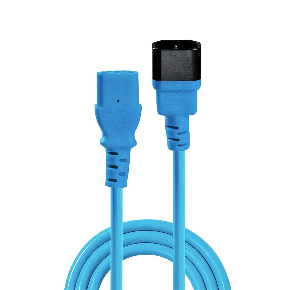 LINDY 1m IEC Extension Lead Blue