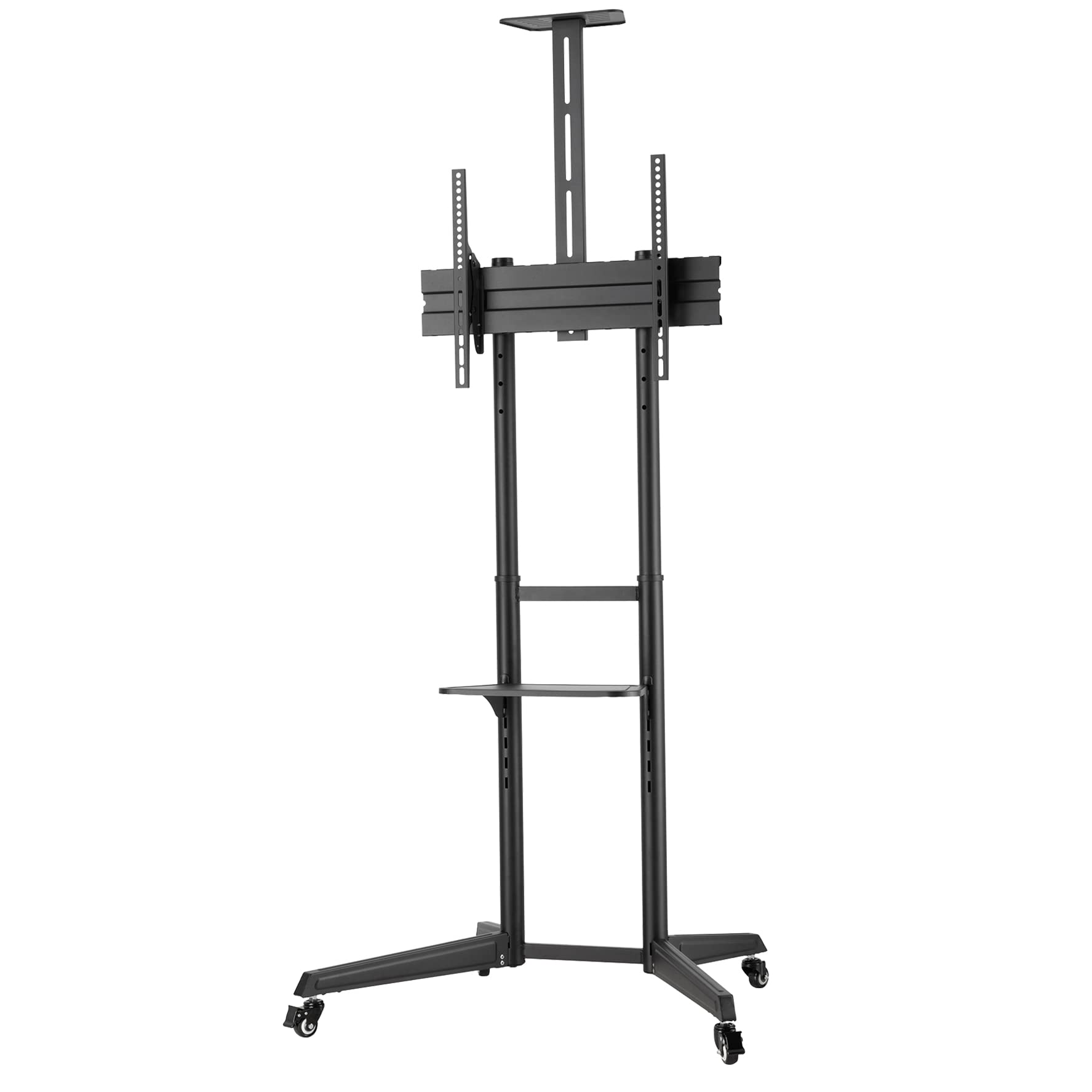 NEOMOUNTS FL50-550BL1 Support au sol mobile pour écran 37-70p - étagère multimédia et support caméra inclus