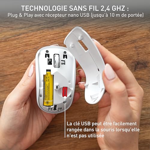 CHERRY Souris MW 2200 sans fil blanche