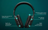 EPOS ADAPT 661 over ear bluetooth stereo headset with ANC incl. USB-C dongle and case certified for Microsoft teams