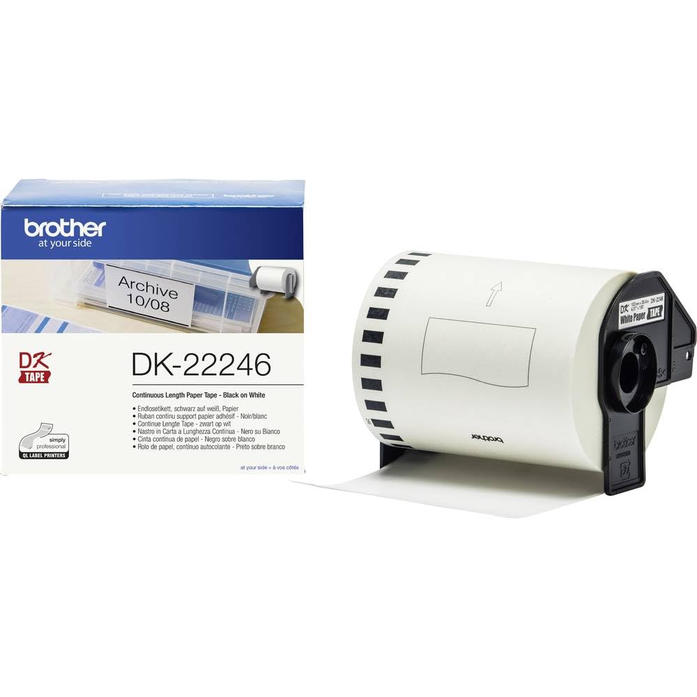 BROTHER Ruban DK tapes - Rouleau continu adhesif 103,6 mm x 30,48 m