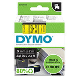 DYMO Ruban D1 - 9 mm noir sur jaune