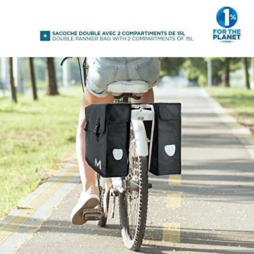 Bike Double Pannier Bag 2x15L 14-15.6''