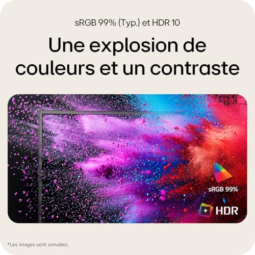 LG 24U411A-B.AEUQ Ecran LED 24p Full HD 1920x1080 16:9 IPS 120Hz 5ms HDMI noir inclinable