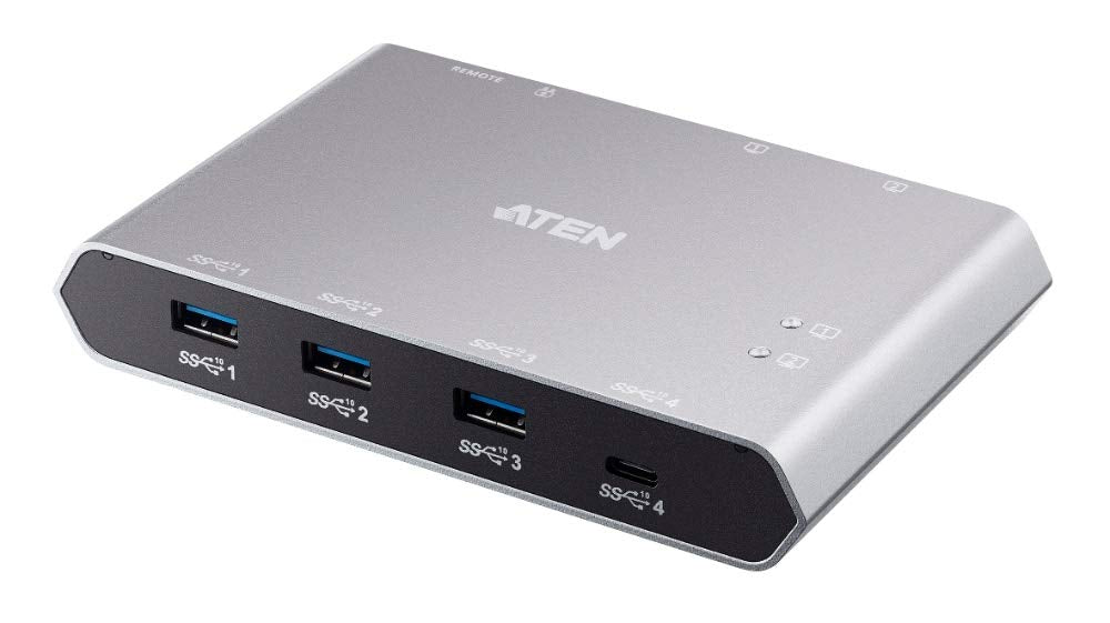 ATEN US3342 commutateur écran, clavier et souris Argent