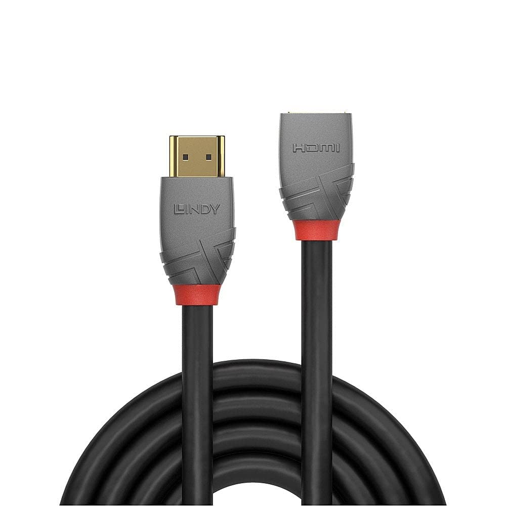 LINDY 0.5m HDMI Extension Cable Anthra Line