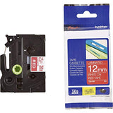 Ruban laminé standard BROTHER Noir/Blanc 9mm - TZE-221