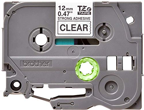 BROTHER P-TOUCH TZE-S131 noir sur clear 12mm extra gluant