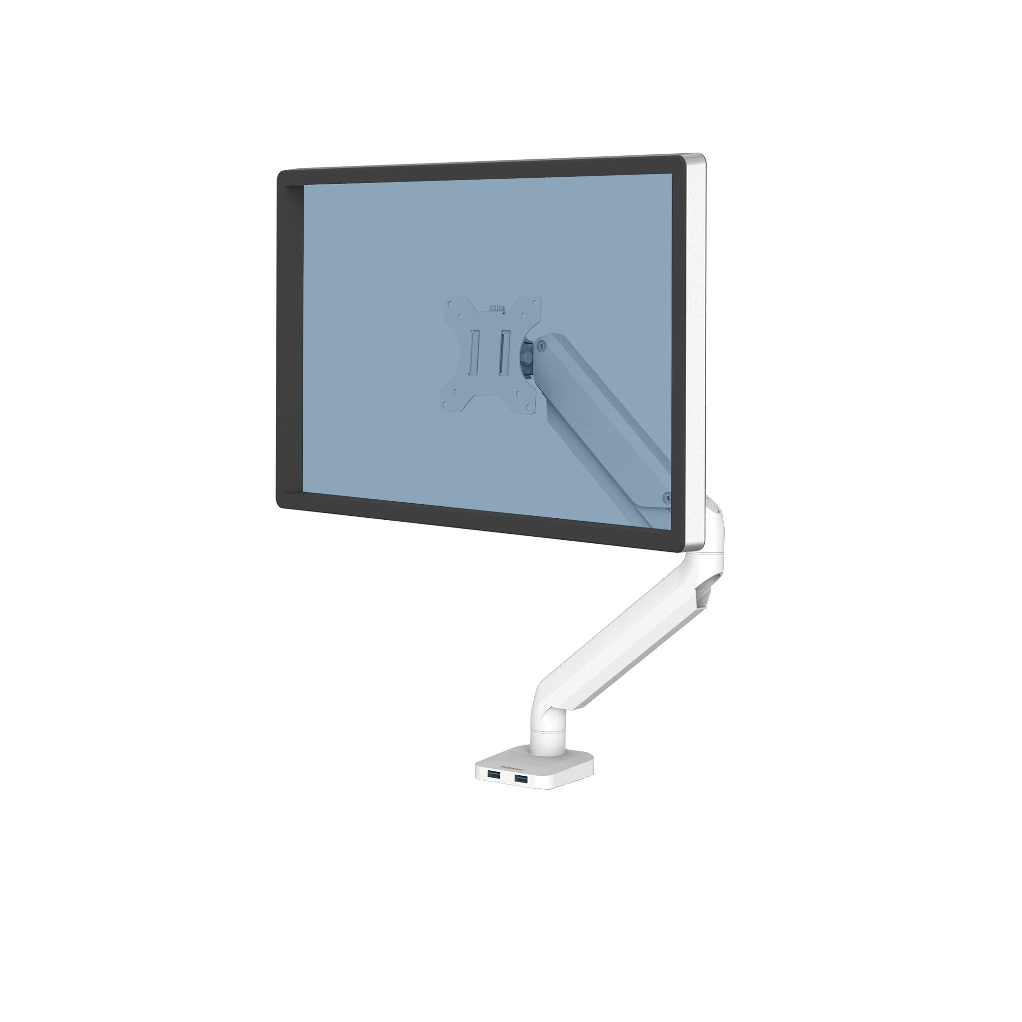 FELLOWES Bras Porte-Ecran Simple Blanc Platinum Series
