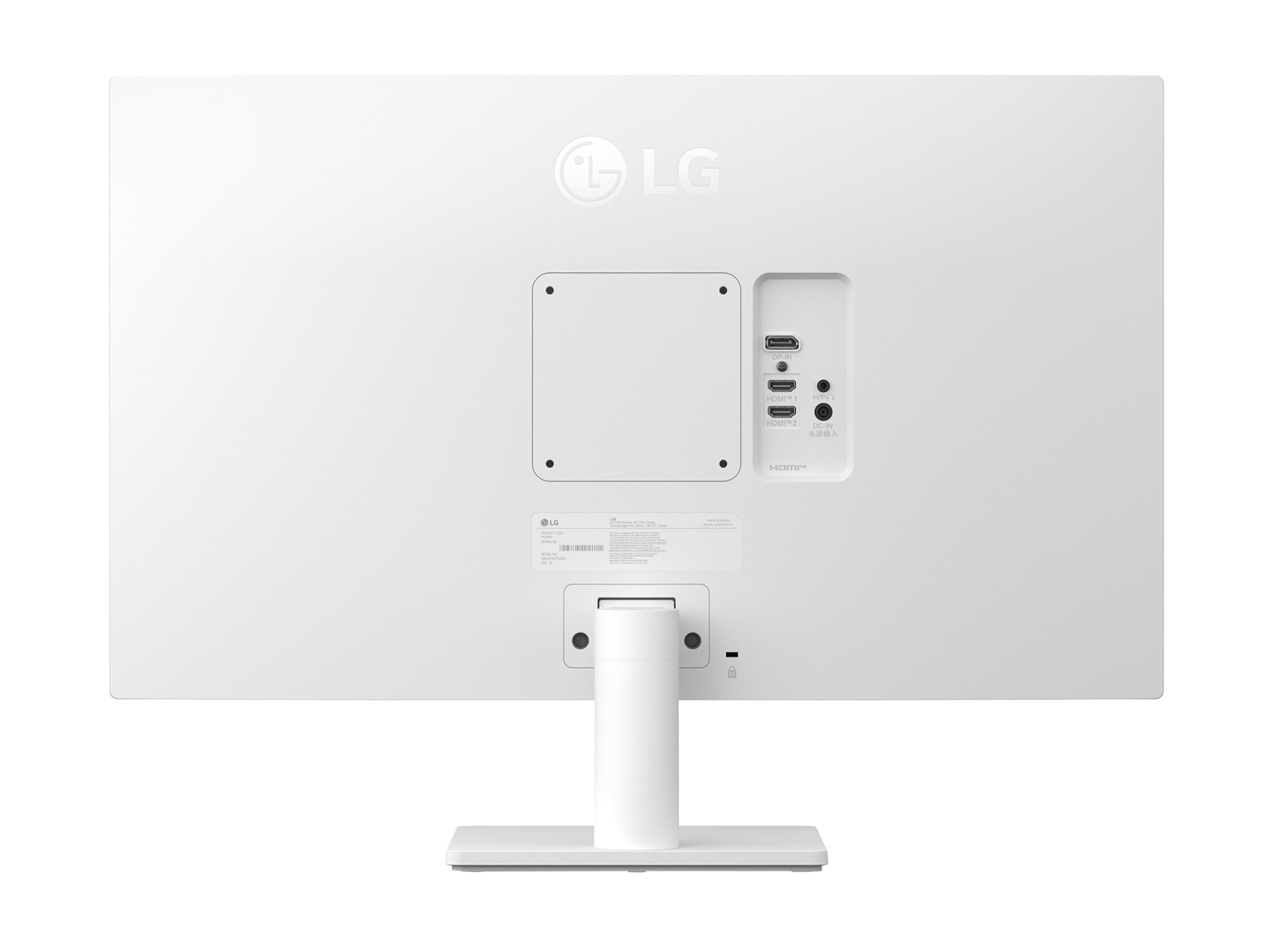 "LG 27US500-W écran plat de PC 68,6 cm (27"") 3840 x 2160 pixels 4K Ultra HD LCD Blanc"