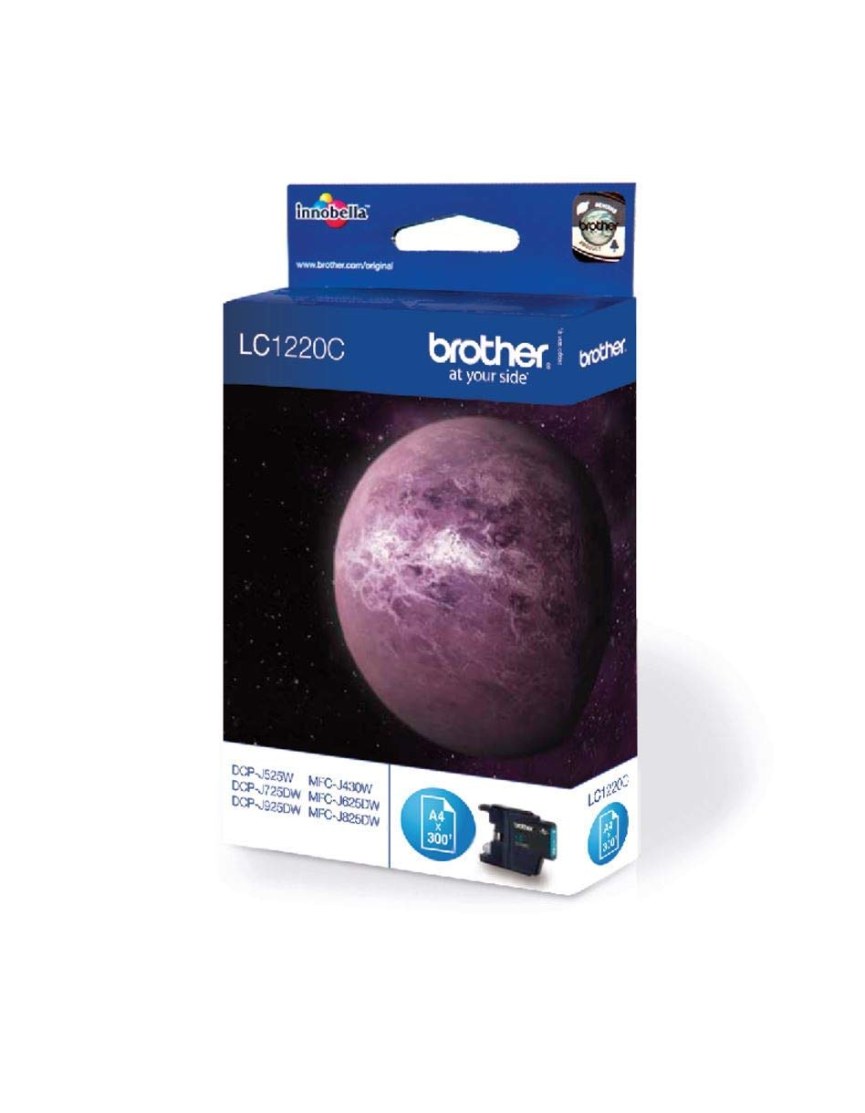 BROTHER LC-1220 cartouche d encre cyan capacité standard 300 pages pack de 1