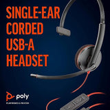 POLY Blackwire C3210 Casque Avec fil Arceau Bureau/Centre d'appels USB Type-A Noir